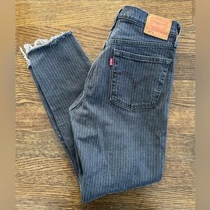 Levi's Black Striped 501 Jeans